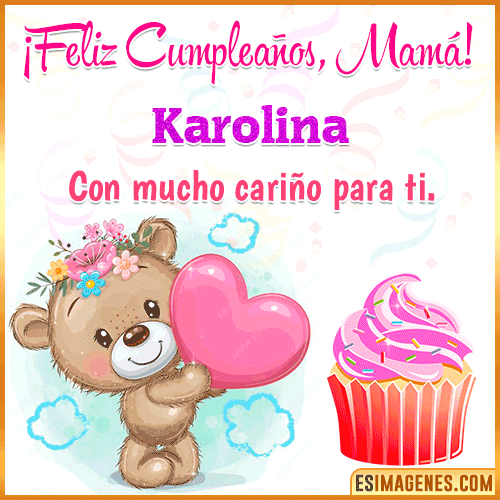 Gif de cumpleaños para mamá  Karolina