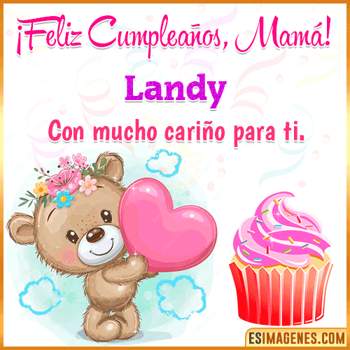 Gif de cumpleaños para mamá  Landy