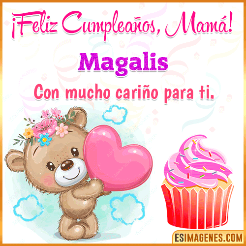 Gif de cumpleaños para mamá  Magalis