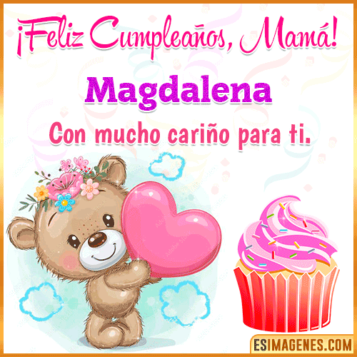 Gif de cumpleaños para mamá  Magdalena