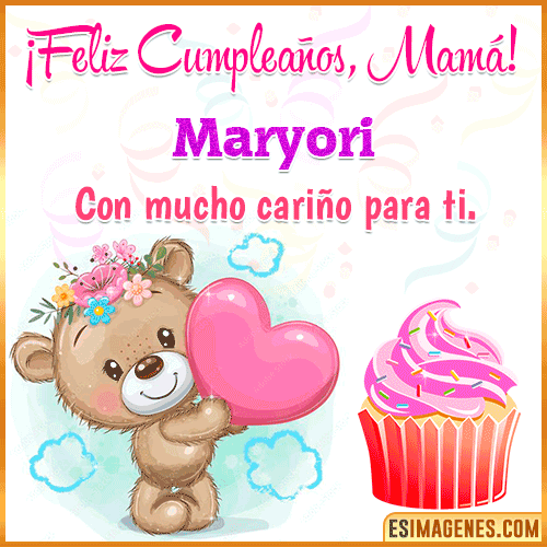 Gif de cumpleaños para mamá  Maryori