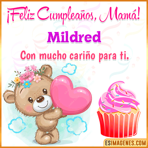 Gif de cumpleaños para mamá  Mildred