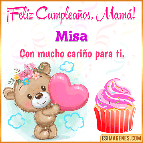 Gif de cumpleaños para mamá  Misa