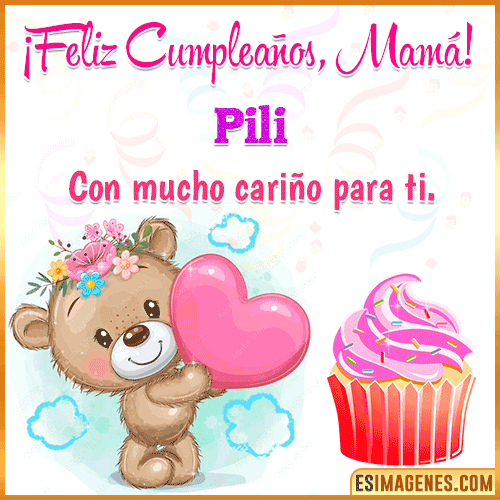 Gif de cumpleaños para mamá  Pili Gif de cumpleaños para mamá  Pili