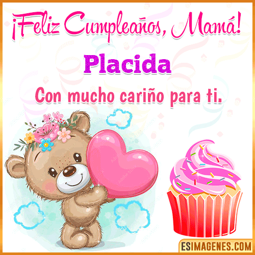Gif de cumpleaños para mamá  Placida