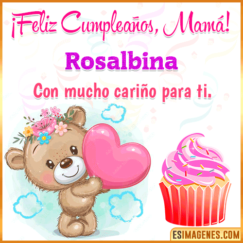 Gif de cumpleaños para mamá  Rosalbina