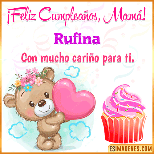 Gif de cumpleaños para mamá  Rufina