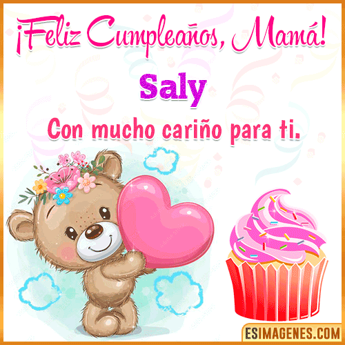Gif de cumpleaños para mamá  Saly