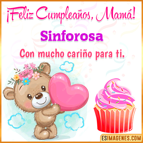 Gif de cumpleaños para mamá  Sinforosa