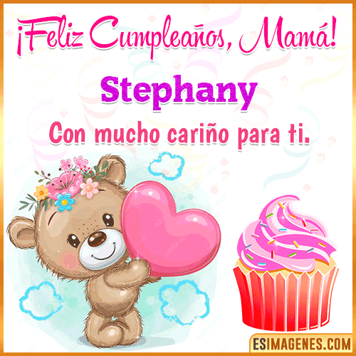 Gif de cumpleaños para mamá  Stephany