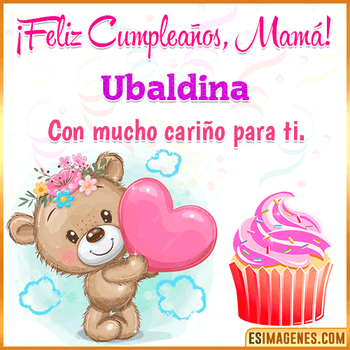 Gif de cumpleaños para mamá  Ubaldina