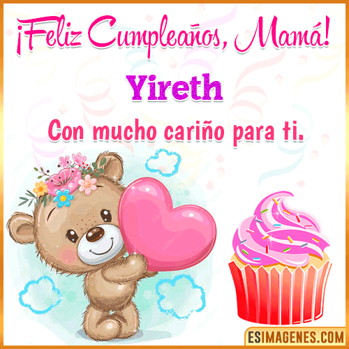 Gif de cumpleaños para mamá  Yireth