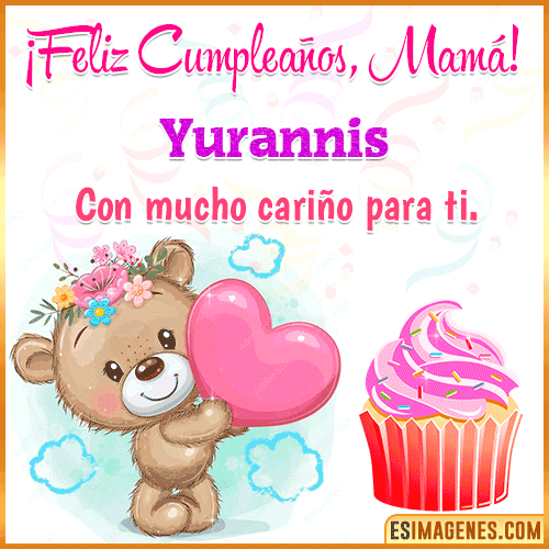 Gif de cumpleaños para mamá  Yurannis