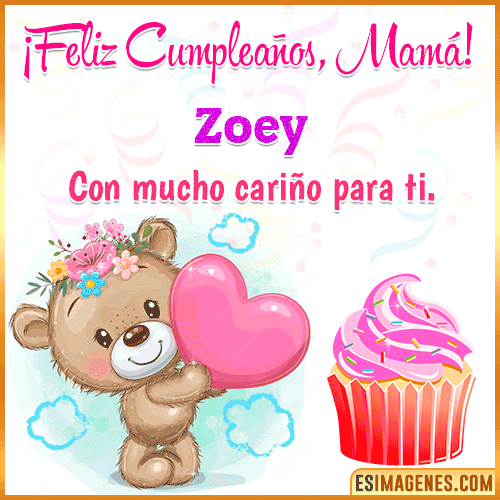 Gif de cumpleaños para mamá  Zoey