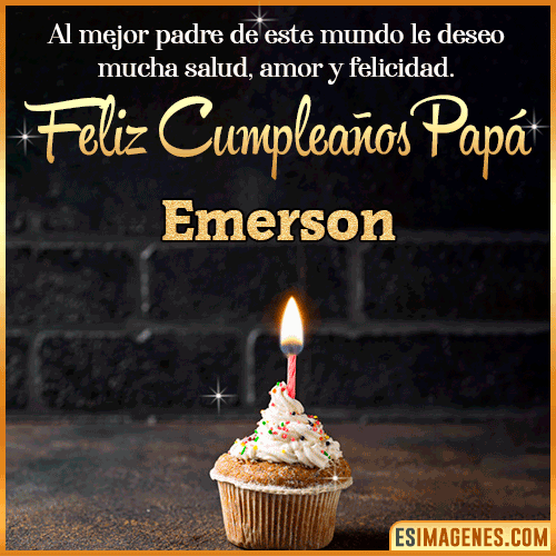 Gif de Feliz Cumpleaños papá  Emerson