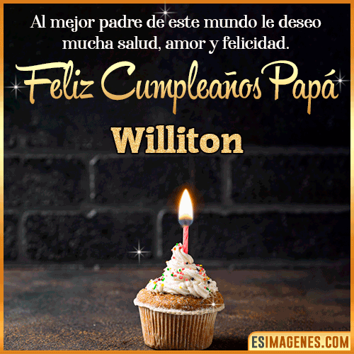 Gif de Feliz Cumpleaños papá  Williton