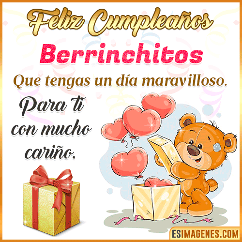 Gif para desear feliz cumpleaños  Berrinchitos