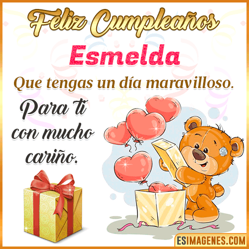 Gif para desear feliz cumpleaños  Esmelda