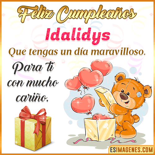 Gif para desear feliz cumpleaños  Idalidys