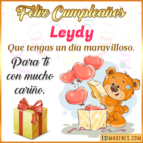 Gif para desear feliz cumpleaños  Leydy