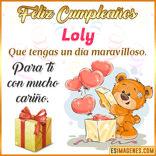 Gif para desear feliz cumpleaños  Loly