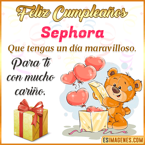 Gif para desear feliz cumpleaños  Sephora