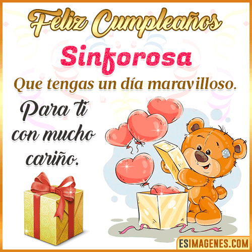 Gif para desear feliz cumpleaños  Sinforosa