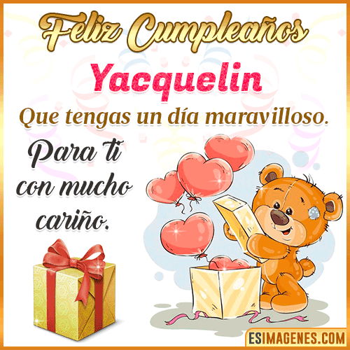 Gif para desear feliz cumpleaños  Yacquelin
