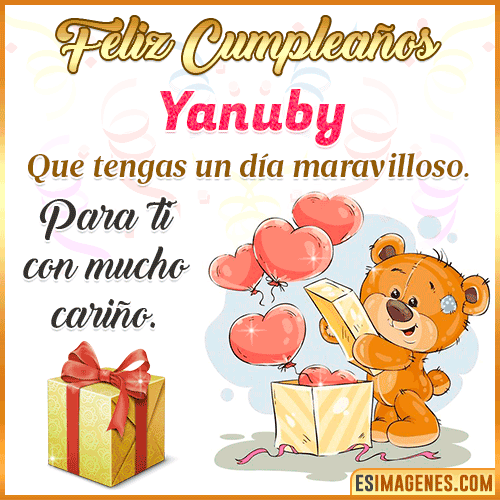 Gif para desear feliz cumpleaños  Yanuby