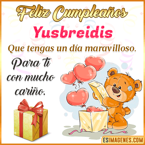 Gif para desear feliz cumpleaños  Yusbreidis