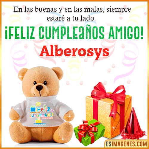 Imagen de Feliz Cumpleaños Amigo  Alberosys