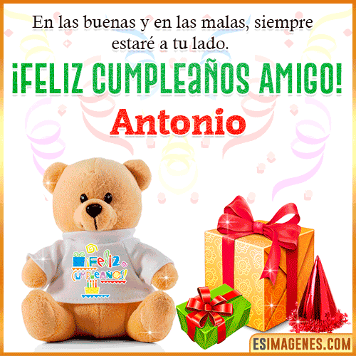 Imagen de Feliz Cumpleaños Amigo  Antonio