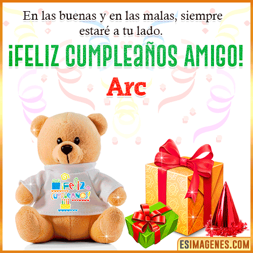 Imagen de Feliz Cumpleaños Amigo  Arc