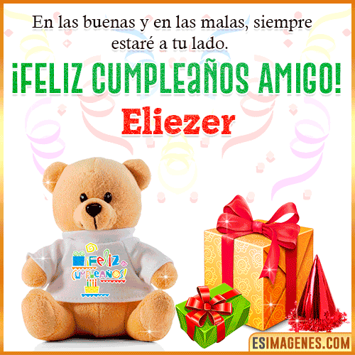 Imagen de Feliz Cumpleaños Amigo  Eliezer
