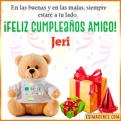 Imagen de Feliz Cumpleaños Amigo  Jeri