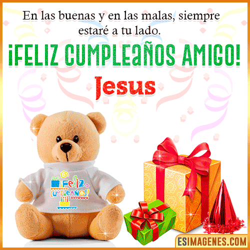 Imagen de Feliz Cumpleaños Amigo  Jesus