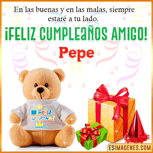 Imagen de Feliz Cumpleaños Amigo  Pepe