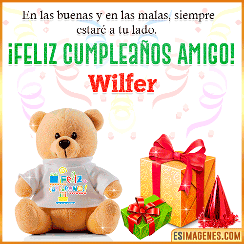 Imagen de Feliz Cumpleaños Amigo  Wilfer