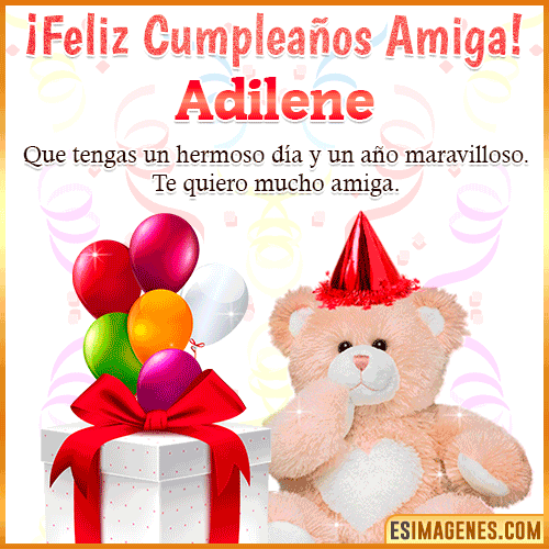 Imagen de Feliz Cumpleaños Amiga  Adilene