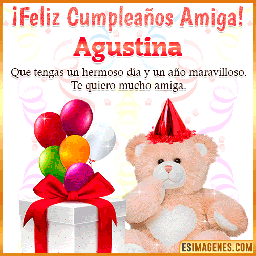 Imagen de Feliz Cumpleaños Amiga  Agustina