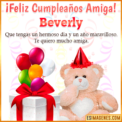 Imagen de Feliz Cumpleaños Amiga  Beverly
