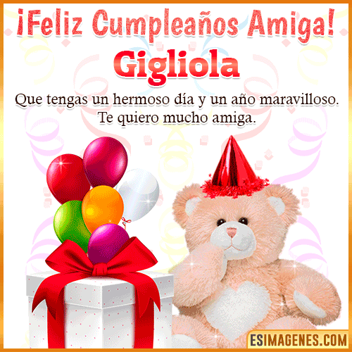 Imagen de Feliz Cumpleaños Amiga  Gigliola