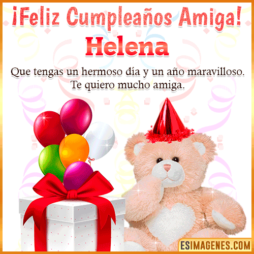 Imagen de Feliz Cumpleaños Amiga  Helena