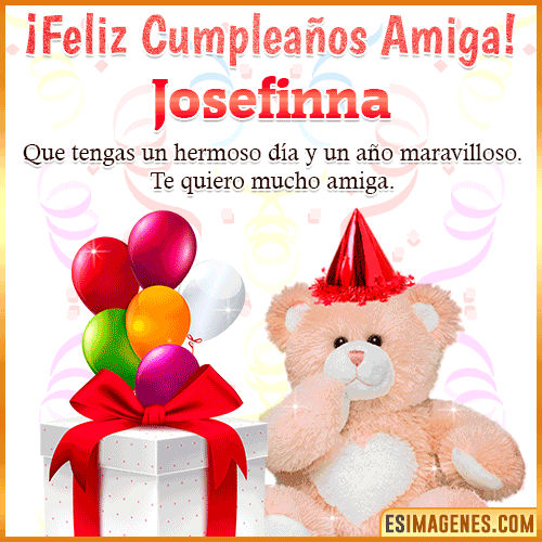 Imagen de Feliz Cumpleaños Amiga  Josefinna