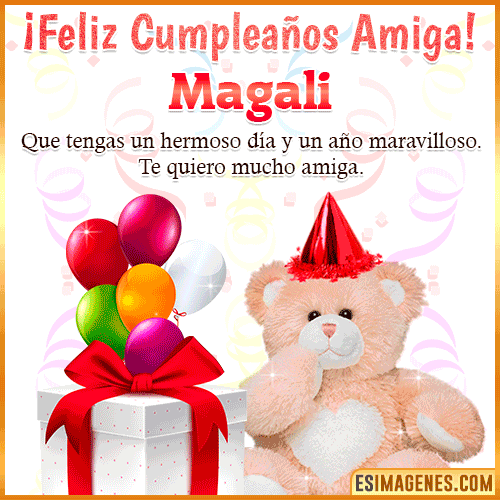 Imagen de Feliz Cumpleaños Amiga  Magali