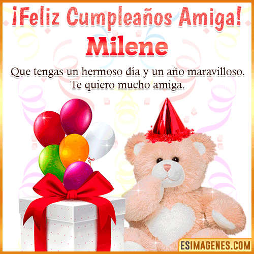 Imagen de Feliz Cumpleaños Amiga  Milene