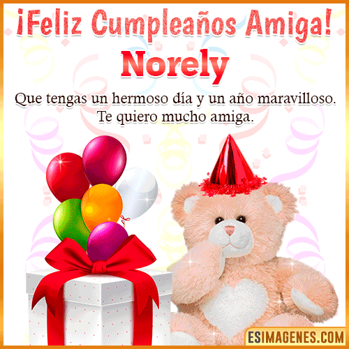 Imagen de Feliz Cumpleaños Amiga  Norely