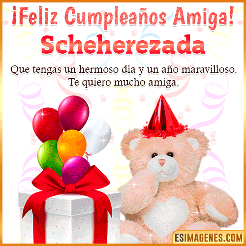 Imagen de Feliz Cumpleaños Amiga  Scheherezada
