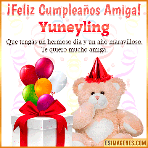 Imagen de Feliz Cumpleaños Amiga  Yuneyling