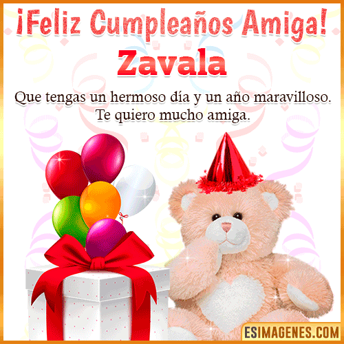 Imagen de Feliz Cumpleaños Amiga  Zavala